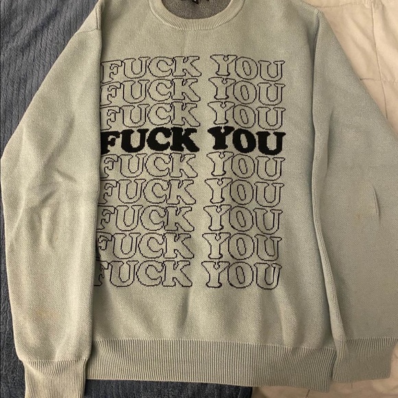 Supreme F*k you sweater